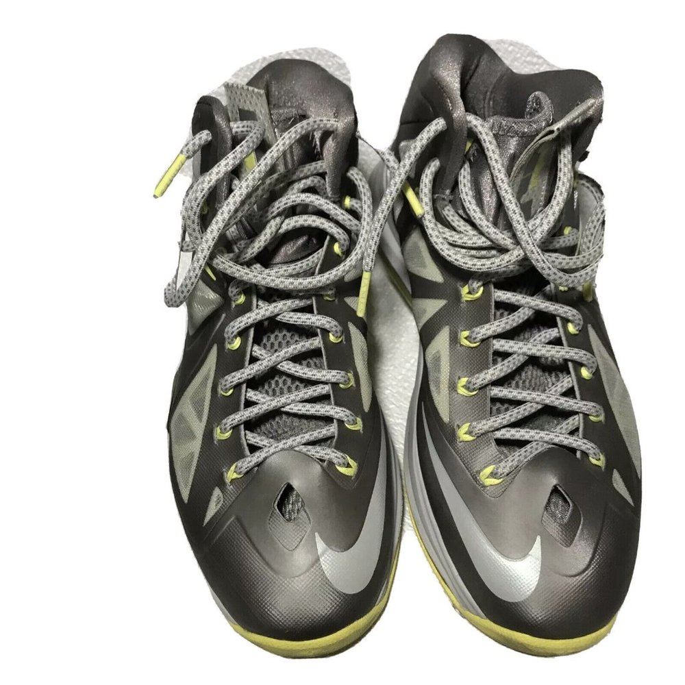Nike Lebron 10 X Canary Yellow Diamond Men’s Size 7.5 Sneakers Shoes 541100-007